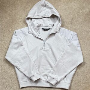 Helly Hansen Off White Half-Zip Hooded Pullover